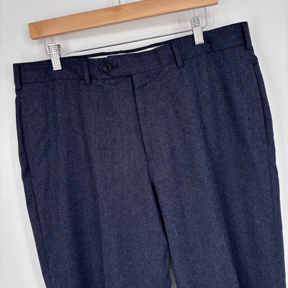 Brooks Brothers Regent Fit 100% Wool Dress Pants Mens 36x32 Navy Blue Trousers